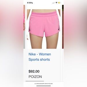 Nike Aeroswift Hot Pink Shorts